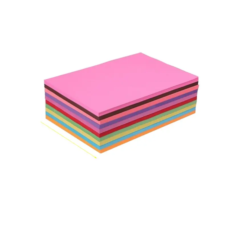

100 sheets Colorful Copy Paper Hand-off Drawing Paper 70G A4 Print Copy Paper Office Supplies Colored Paper