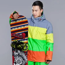 GSOU Снежная Мужская лыжная куртка для сноуборда ветрозащитная водонепроницаемая Спортивная одежда для катания на лыжах супер теплая одежда зимнее пальто