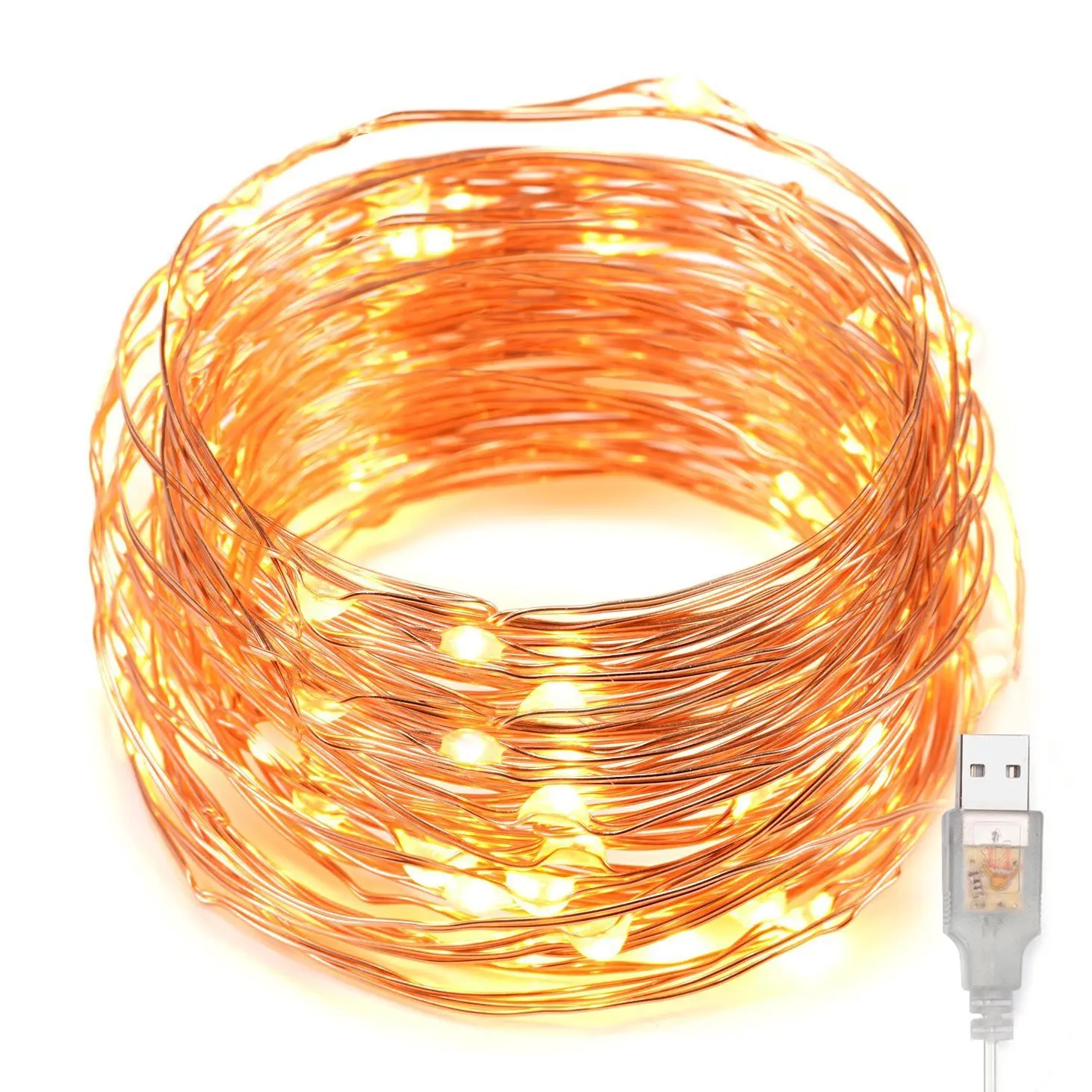 Kohree String Lights Decorative Rope Fairy Strarry Lights, USB plug in