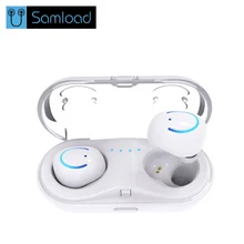 Samload наушники Беспроводной bluetooth гарнитуры HiFi бас СПЦ наушники с загрузочной коробки Наушники для iphone 7/8 Смартфон Xiaomi