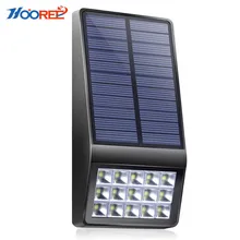 HOOREE NEW Solar Light 15LED Super Bright Energia Solar Garden Light Outdoor Lighting Waterproof IP65 Lawn Wall LED Solar Lamps hooree new solar light 15led super bright energia solar garden light outdoor lighting waterproof ip65 lawn wall led solar lamps
