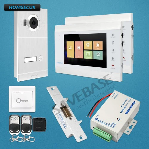 

HOMSECUR 7" Wired Hands-free Video&Audio Home Intercom Support Digital Frame