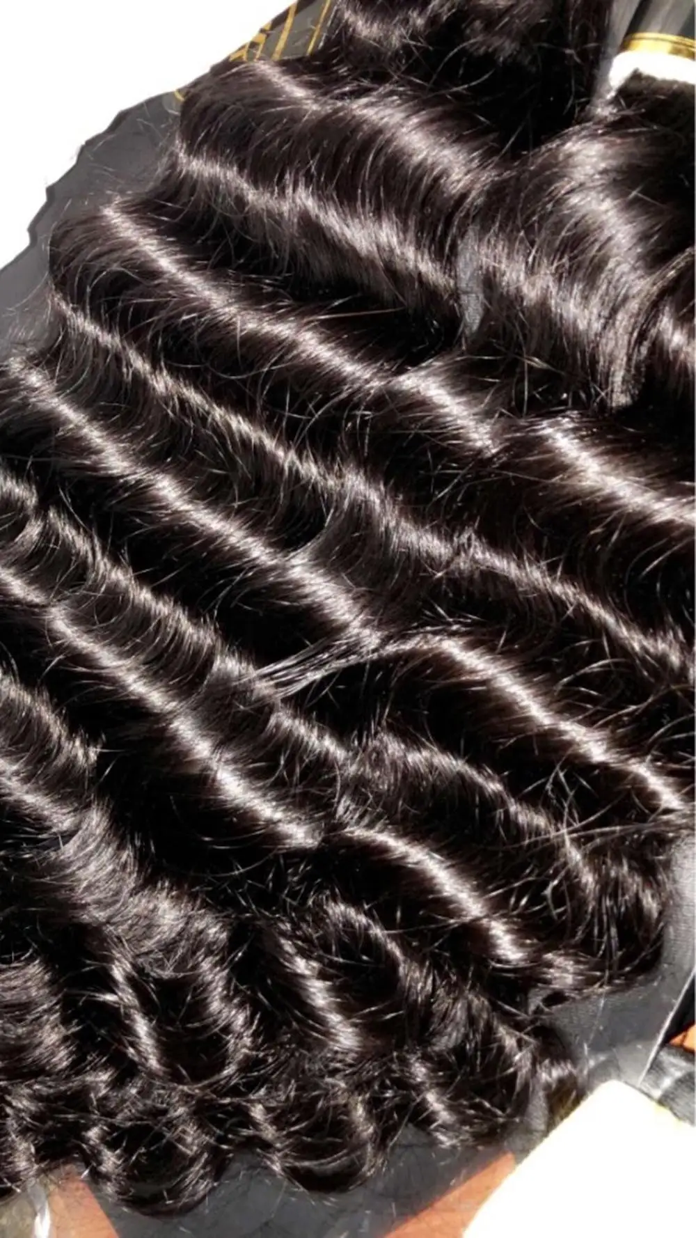 Peruvian Loose Deep Wave Bundles Remy Hair Weave Extensions Hair