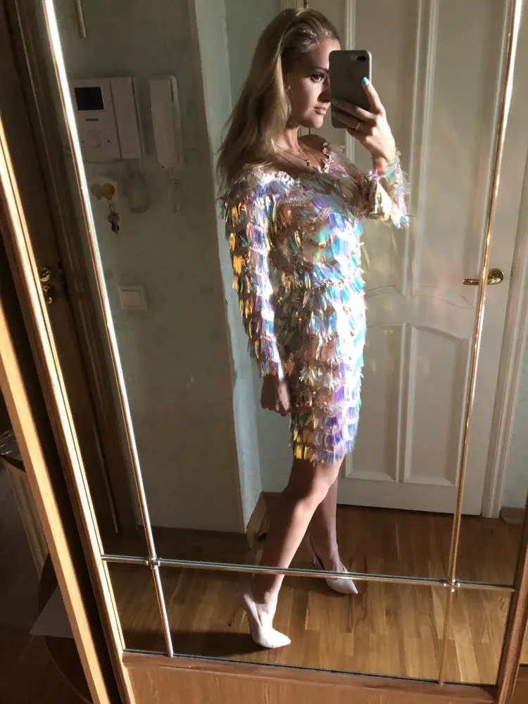 'Start The Show' Festival Sequin Dress photo review