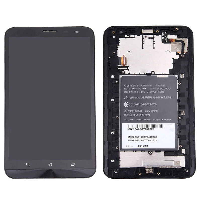 

For Asus Zenfone 2 Laser/ZE601KL LCD Screen + Touch Screen with Frame
