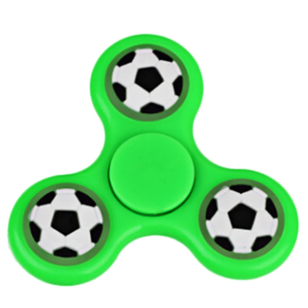 Newest Colorful Football Fidget Spinner Rainbow Fingertips Gyro Hand Spinner Toy as Gift