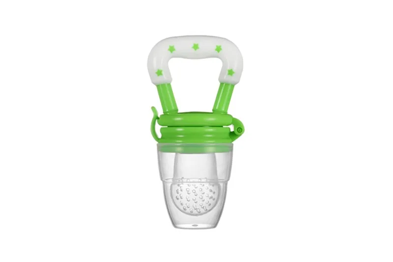 Colorful Baby Fruits And Vegetables Bite Bags Infant Teether Pacifier Reassure Chlidren Silicone Buckle Drinkers  (4)