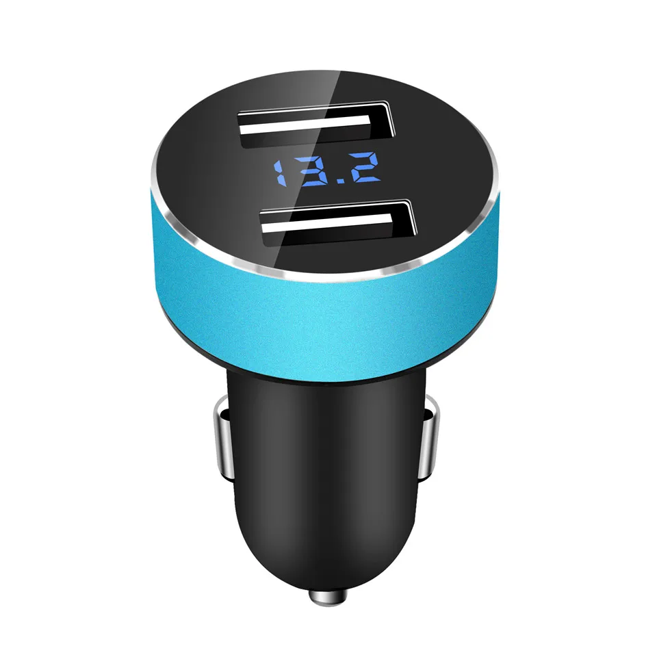 Wireless Car Charger Dual USB Ports Quick Charger 5V 3.1A LED Display Car Cigarette Lighter Splitter Adapter for iphone Android (4)