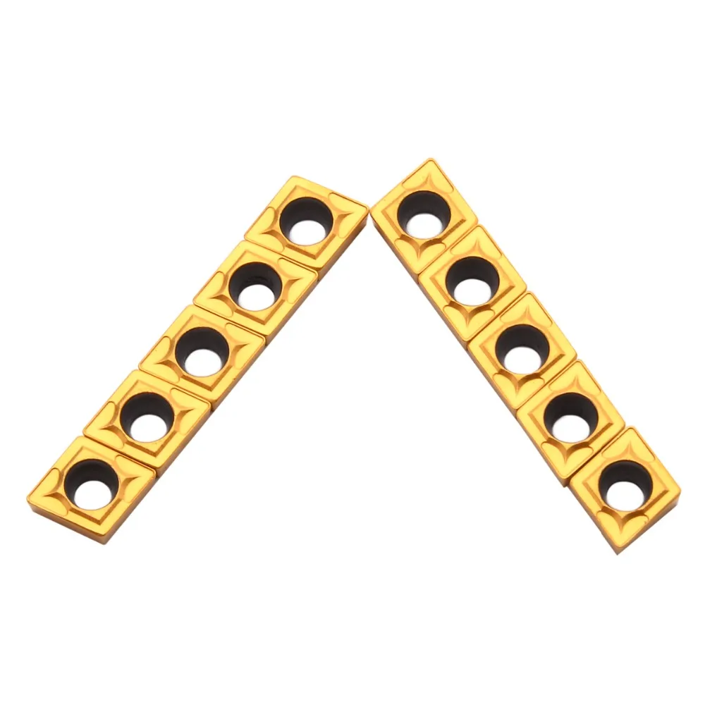 

10pcs/lot Carbide Inserts CCMT060204-HM YBC251 Insert 6x6mm with Box For CNC Lathe Turning Tool
