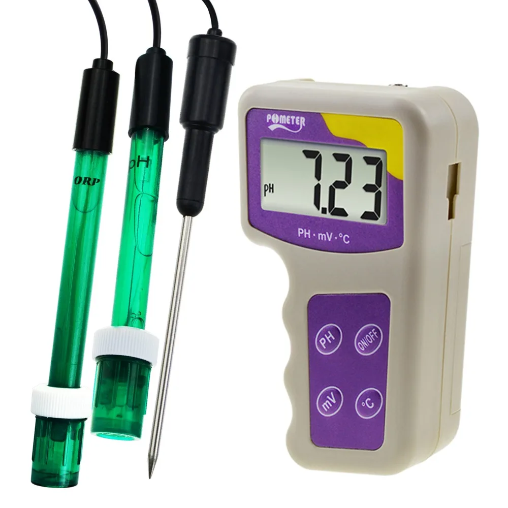 3 in 1 pH mV ORP Temperature Redox Meter, for Hydroponic Aquarium Fish