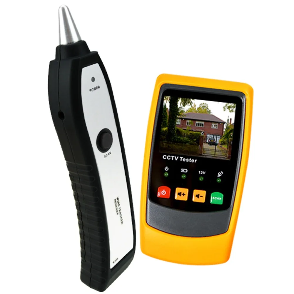 

Cable Wire CCTV Security Camera Tester Tracker Scanner 2.0 inch TFT LCD Handheld PAL / NTSC Rechargeable