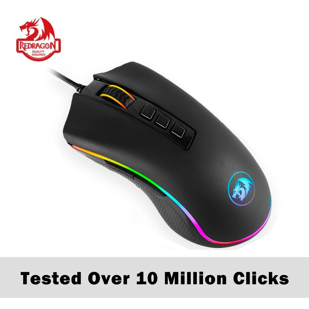 

Redragon M711-1 Gaming Mouse RGB Wired Mice 5000 DPI 6 Adjustable DPI Levels with 8 Buttons for PC Gaming Edition Video Game