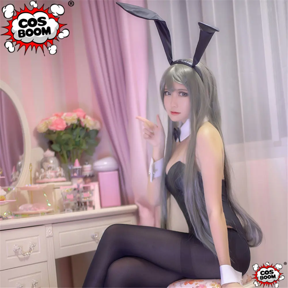COSBOOM аниме Seishun Buta Yarou wa Bunny Girl Senpai no Yume wo Minai костюм для косплея Mai Sakurajima сексуальный