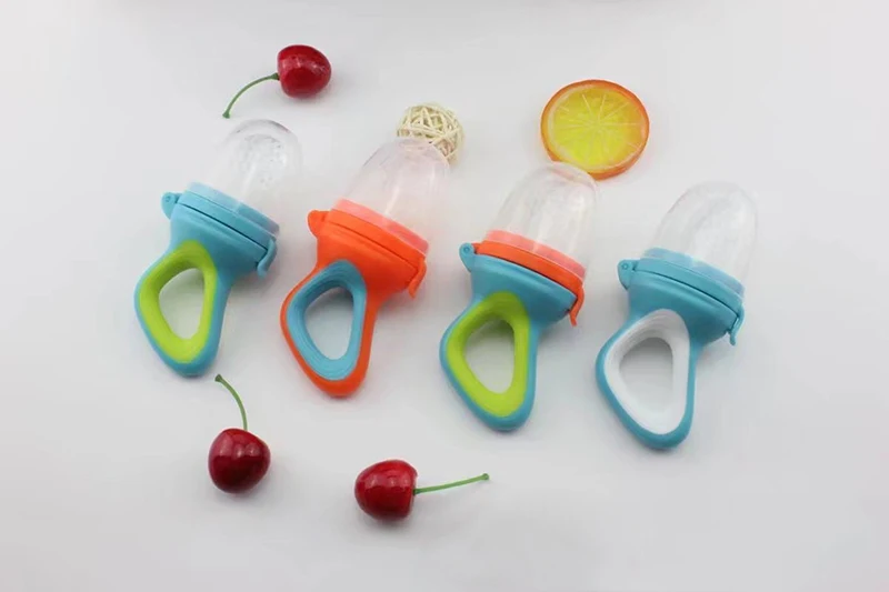 Baby Fruits And Vegetables Teether Infant Bite Bags Pacifier Reassure Chlidren Silicone Buckle Drinkers  (17)
