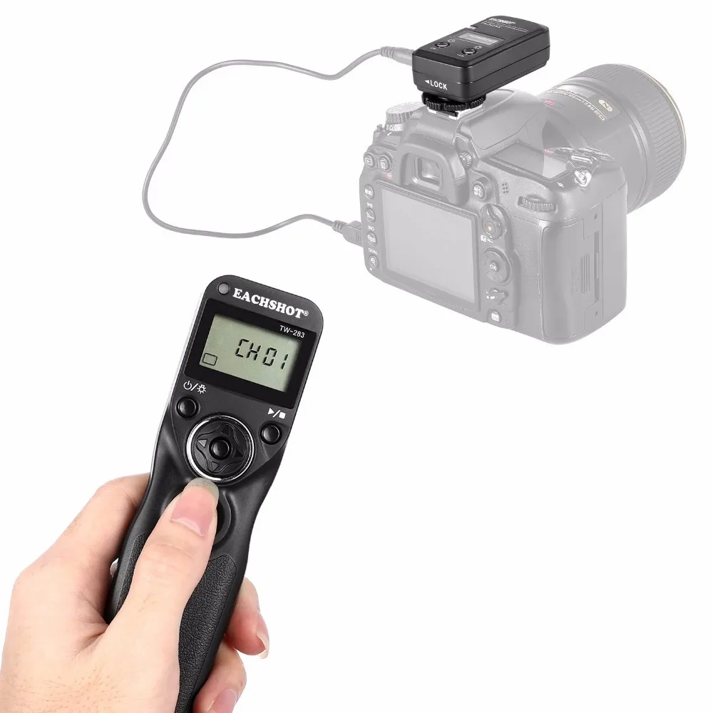 Pixel TW-283 Wireless Timer Remote Control Shutter Release (DC0 DC2 N3 E3 S1 S2) Cable For Canon Nikon Sony Camera TW283 VS RC-6