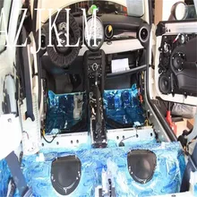 46 см x 10 см Butly автомобильный дорожный звукоизолирующий звукоизоляционный глушитель, звукоизоляционный коврик для автомобильных дверных карт Багажник на крыше кабин, амортизирующий ковер лист DIY