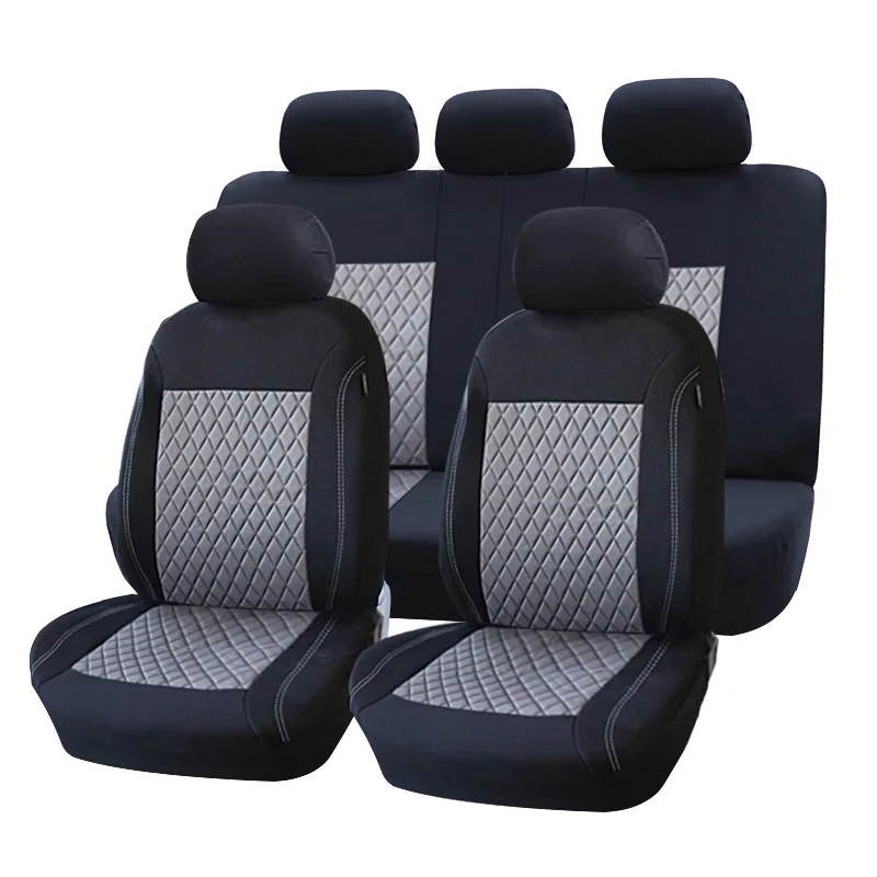 

1 Set Car Seat Cover Polyester Fabric With 3mm Foam Padding Universal Fit Car Styling For Lada Nissan Seat Cover Car Accessories
