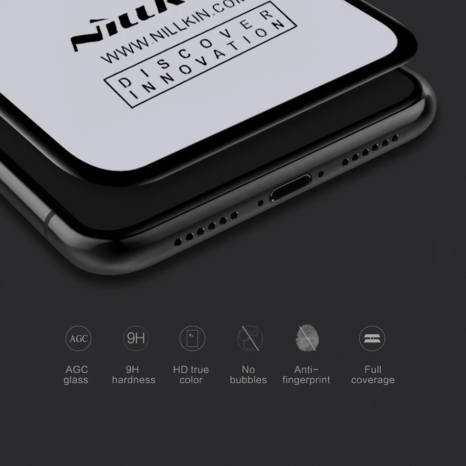 NILLKIN CP+ MAX Защитная пленка для экрана для iPhone Xs/Xs Max/Xr 3D защитное закаленное стекло для iPhone X 5,8 ''/6,5''/6,1''