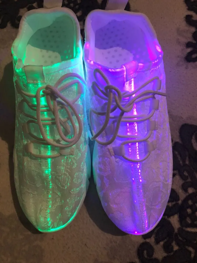 LED Shoes Fiber Optic Light Up Sneakers Life Changing Products