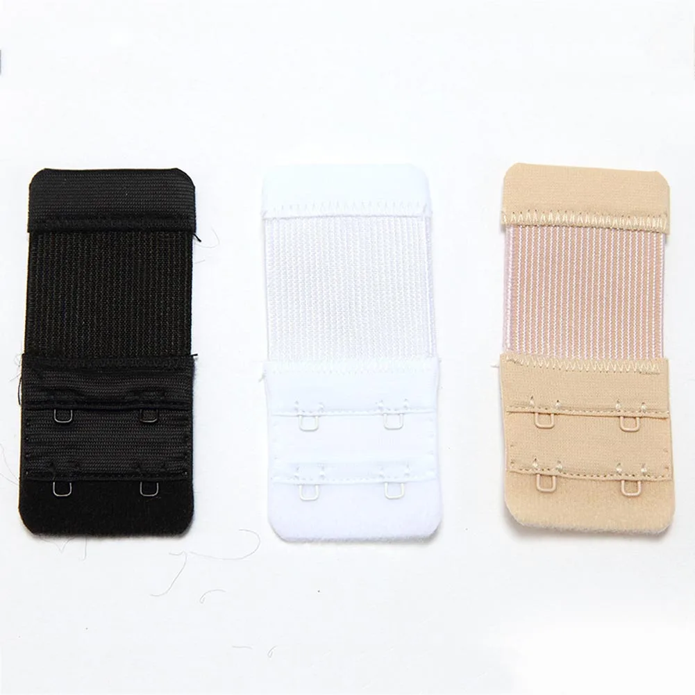 3pcs/set Ladies Useful Bra Extenders Strap Extensions Elastic Extension