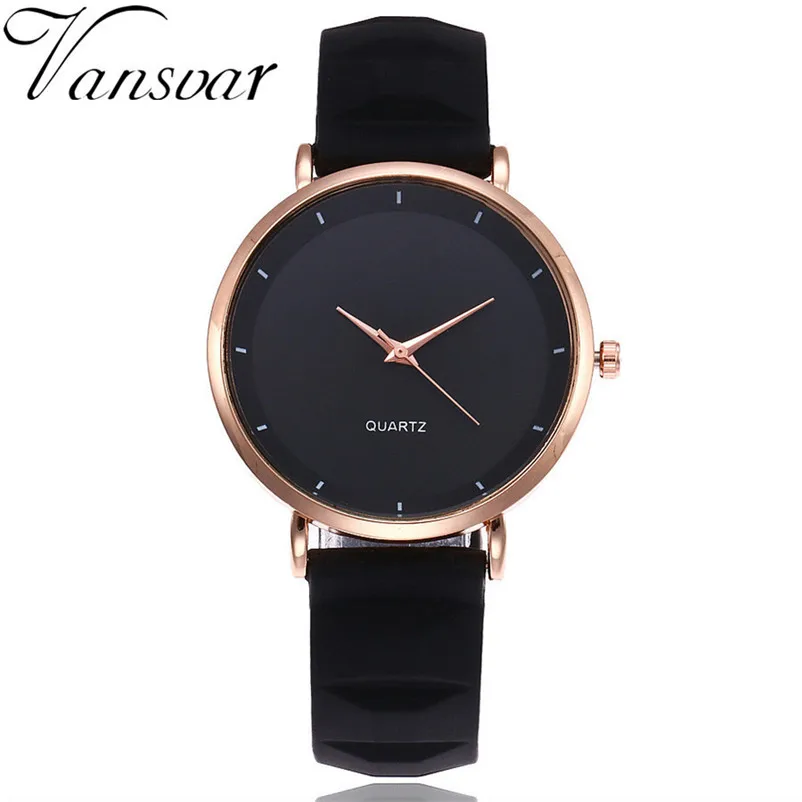 Excellent Quality Women's watch Quartz Silica Gel Band Newv Strap Watch Analog Wrist Watch clock Relogio Masculino S19 (3)