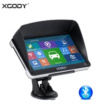 XGODY 704 7 дюймов Автомобильный gps навигатор FM Bluetooth AVIN Sat Nav грузовик навигатор gps камера заднего вида Россия Европа карта автомобиль