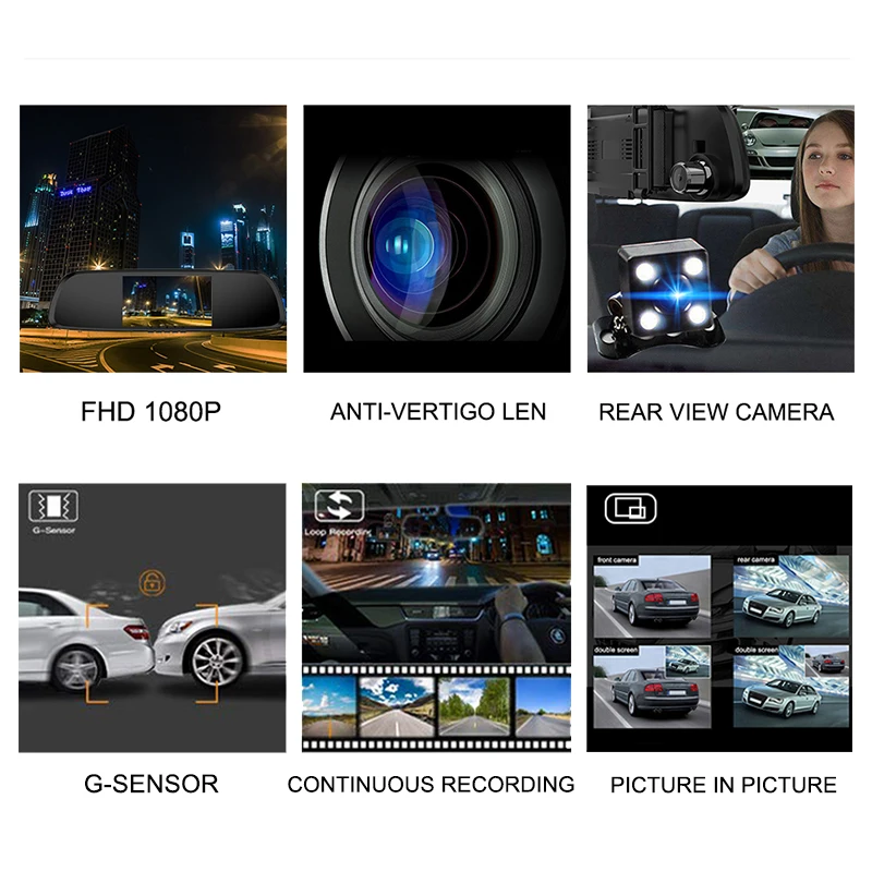  XPX Car dvr 3 in 1 G616-STR Dash cam Full HD Rear view camera GPS Radar detector DVR Antiradar Rear