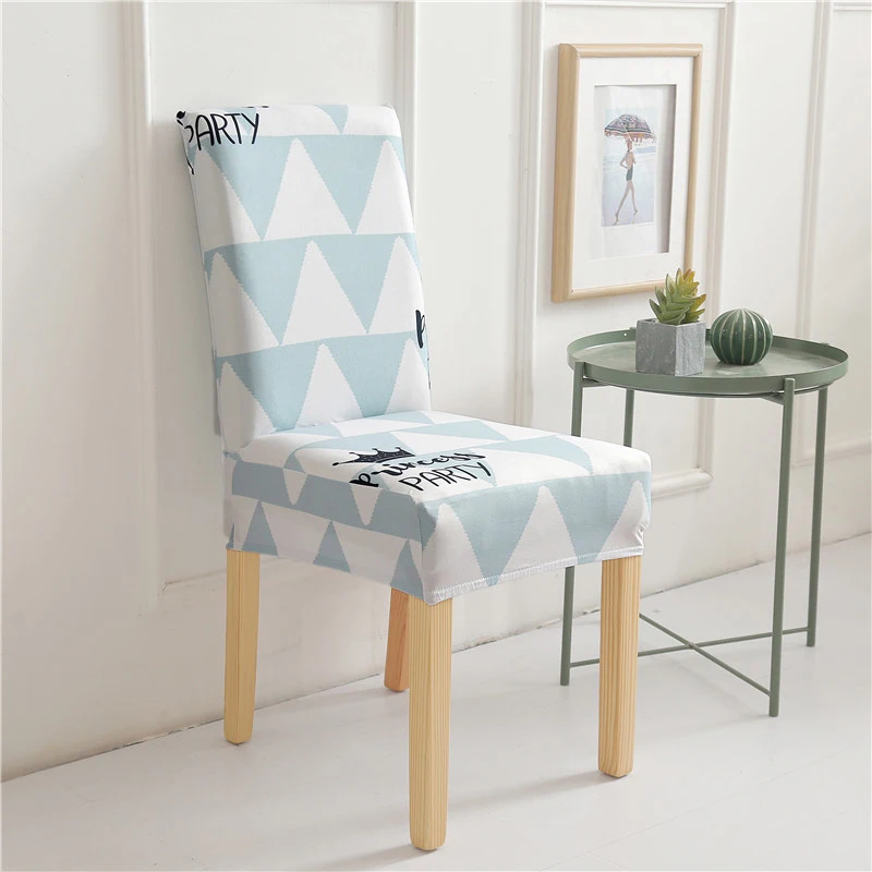 

2019 new Marble Stripes Flowers Printing Elastic Chair Cover For Home Hotel Office Decoration Home Seat Cover Chair Case Shell