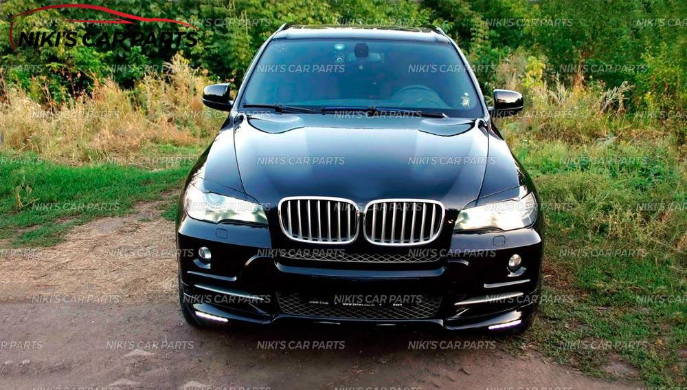 Брови на фары чехол для BMW X5 E70 2007-2013 ABS пластик ресницы литья украшения автомобиля Стайлинг принадлежности для тюнинга