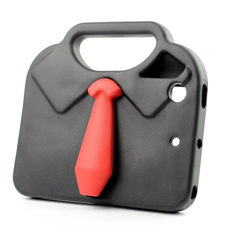 Для детей противоударный чехол для IPad Mini 1 2 3 4 3D милый галстук Безопасный EVA защитный чехол для планшета Портативный Ручка Стенд Крышка