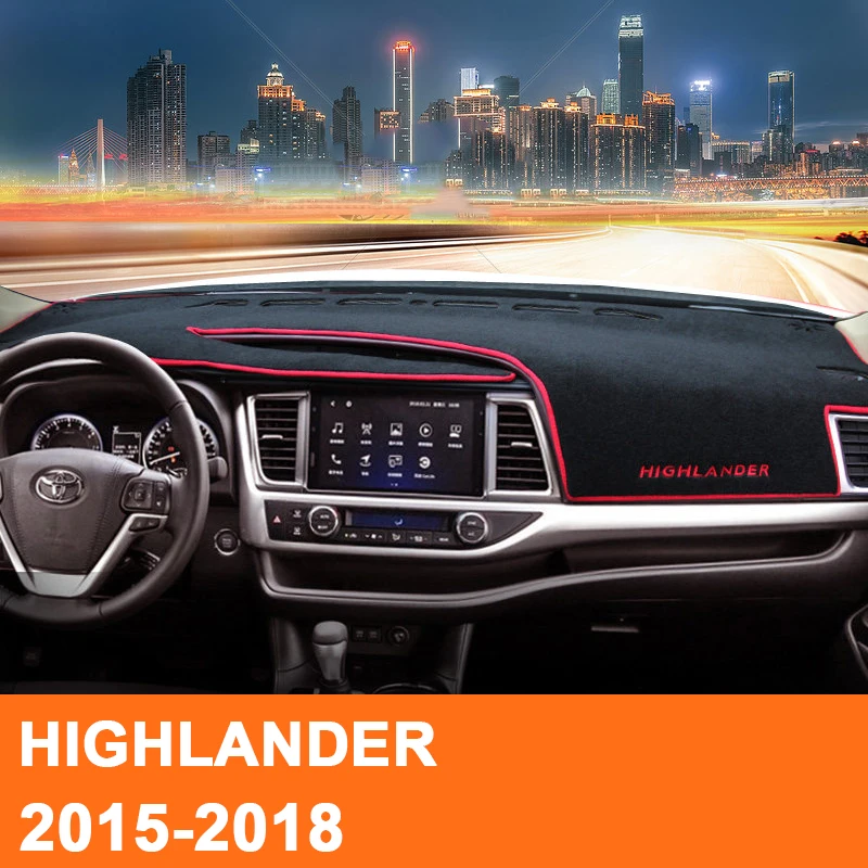 

Car Dashboard Cover Dash Mat Sun Shade Dash Board Pad Carpet LHD For Toyota HIGHLANDER 2011 2012 2013 2014 2015 2016 2017 2018