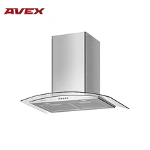 Кухонная вытяжка(воздухоочиститель) AVEX GS 6062 X, нержавеющая сталь со стеклом, мощность 160 Вт, LED 2х1,5 Вт, 3 скорости, 600 куб.м/час