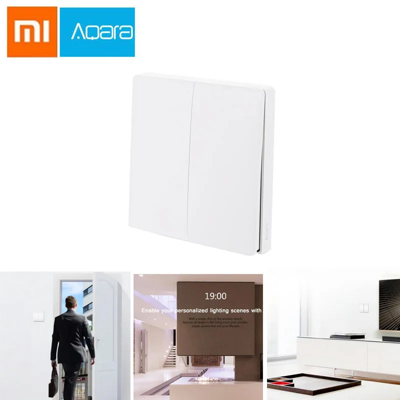 

Aqara Smart wall Switch Light Remote Control ZiGBee wifi Wireless Key Wall Switch Smart Home work for mijia Mi Home APP