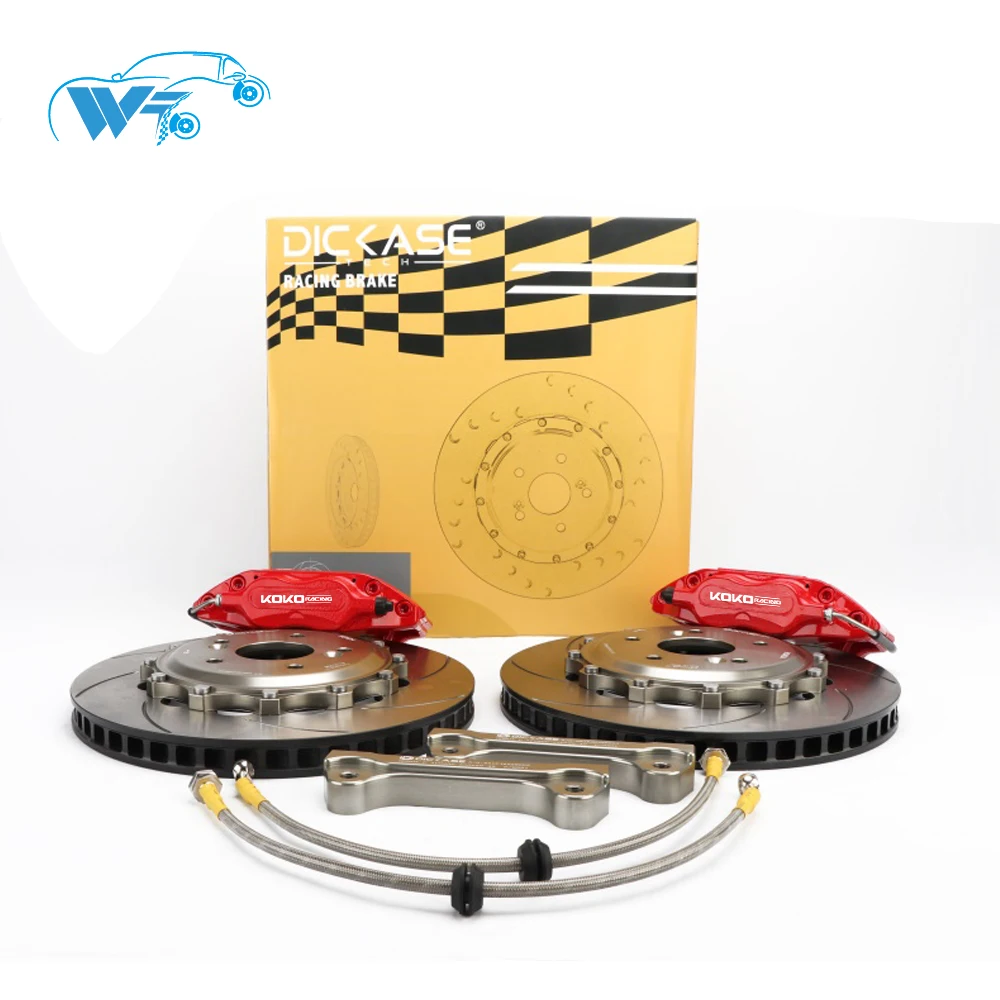 

KOKO RACING WT7600 red color brake line, braket caliper center hub Pcd 4x100 16rim wheel 300mm disc for honda jazz GK5 2015