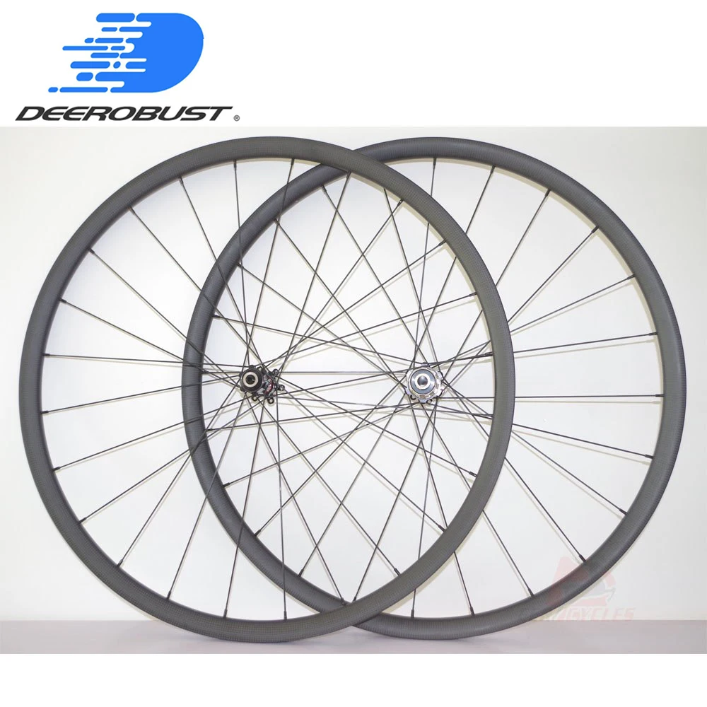 

1244g Lightest 29er 29" Hookles Mountain Bike XC Carbon Wheels 3k Matte 24mm x 27mm Thru Axle/QR Tubeless Clincher 24 Holes