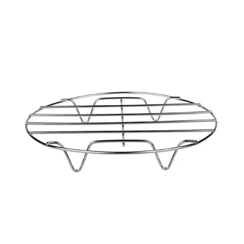 

19cm Stainless Steel Round Steamer Rack Pots Streamer Rack Stand Home Kitchen Cooking Tools Accessories