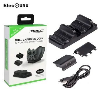

Dual Charging Dock with 2 Rechargeable Batteries for Xbox One/One S/One X Wireless Controller,Fast Charging Dock Station,Black