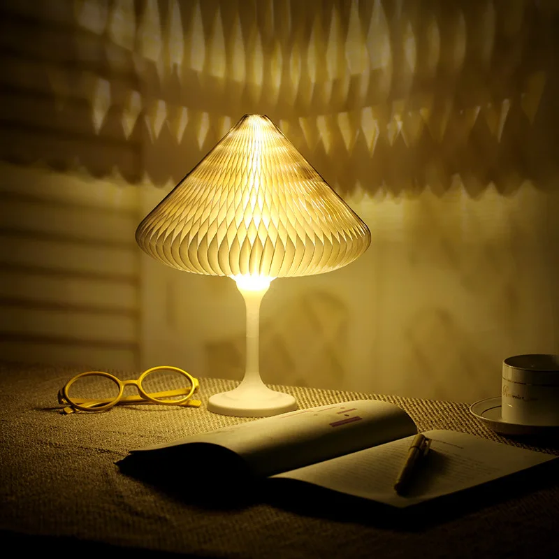 

Profusion Colour Mini Concise Creative Paper Table Lamp Office Study Bedroom Livingroom Decoration Lamp Free Shipping