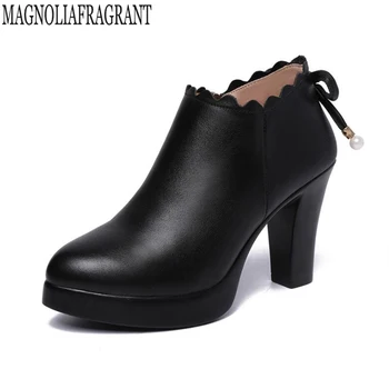 

fashion snow boots Short boots Round head high quality boots women Winter Women Non-slip Warm Platform Boots botas mujer mm31