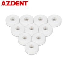 10 рулонов/упаковка, зубная нить, палочка, встроенная катушка, плоская проволока, зубная нить, чистка зубов, воск, мятный вкус, зуб, палочки, зубная нить