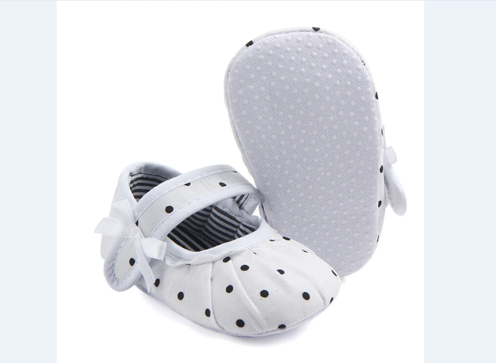 Emmababy обувь с цветочным узором для маленьких девочек; обувь для новорожденных; Размеры 0-18 месяцев - Цвет: Белый
