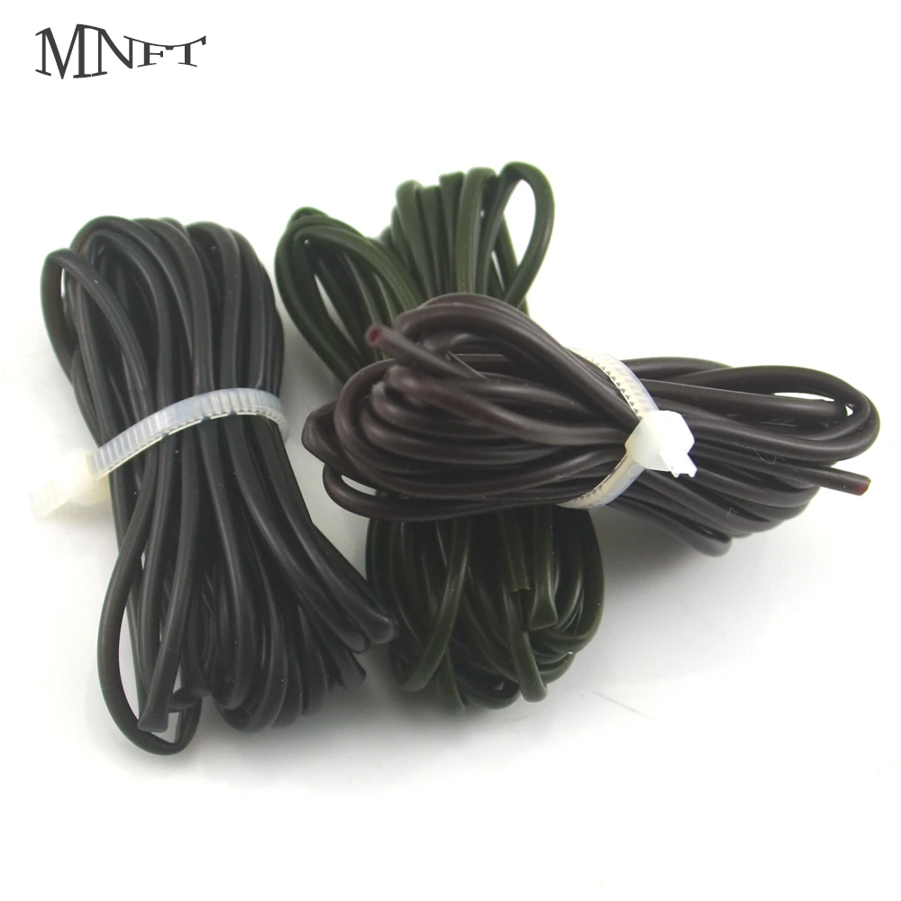 Us 199 35 Offmnft 6pcsset 1meterspcs Carp Fishing Silicone Tube Sleeve For Quick Change Clip Systems Black Brown Green In Fishhooks From