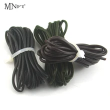 MNFT 6 pièces/ensemble (1 Meters/Pcs) carpe pêche Silicone Tube manchon pour changement rapide clips systèmes noir marron vert