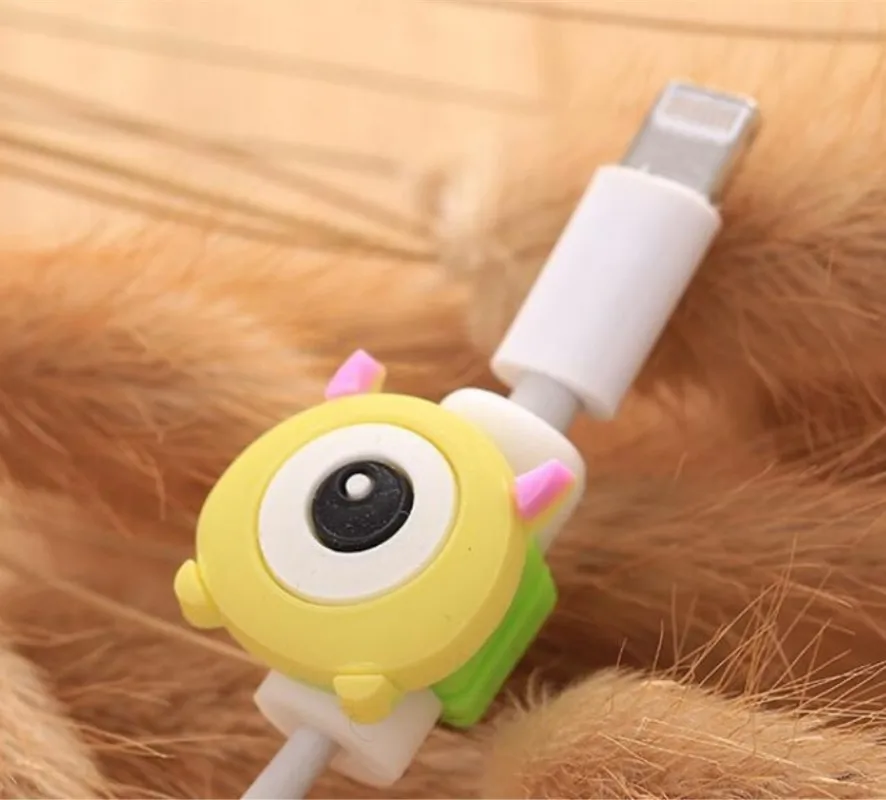 Hoqueen Promotion 20 шт./лот милый мультяшный рисунок usb кабель для передачи данных защита