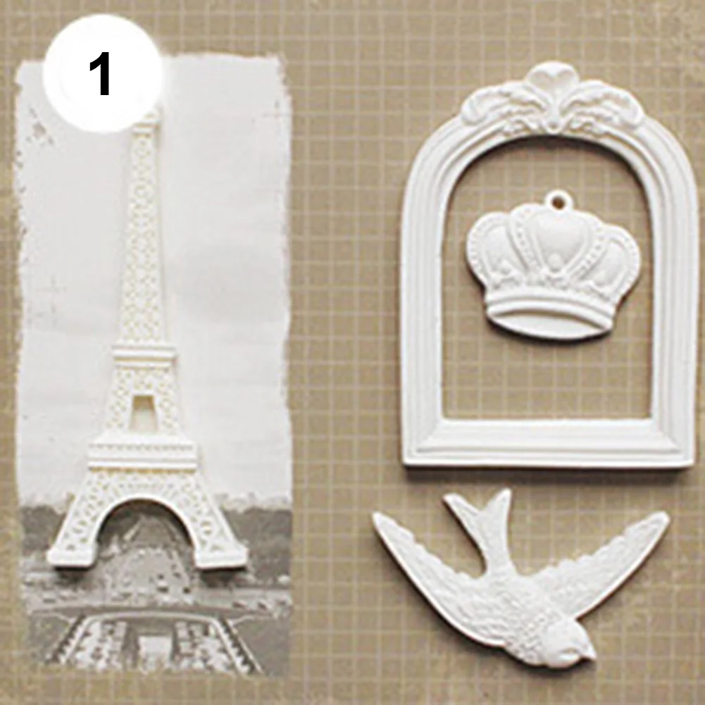 

Vintage Angel Heart Rectangle Resin Embellishment Frame Scrapbook DIY Craft Set