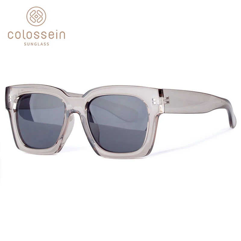 

COLOSSEIN Sunglasses Women Fashion UV400 Oversize Square Frame Gradient Lens Popular Adult New Trend Sun Glasses for Men