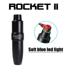 Новинка! Ручка для татуировки вращающийся картридж светодиодный светильник Космический алюминиевый Перманентный макияж бровей тату машина Rocket II