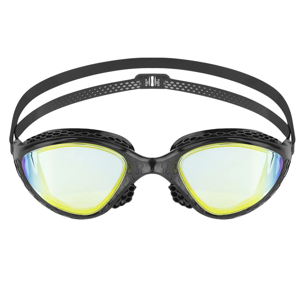 LANE4 iron3 производительность и фитнес плавать очки-гидродинамический дизайн, анти-туман УФ Защита для взрослых мужчин женщин VR-945 - Цвет: clear gold