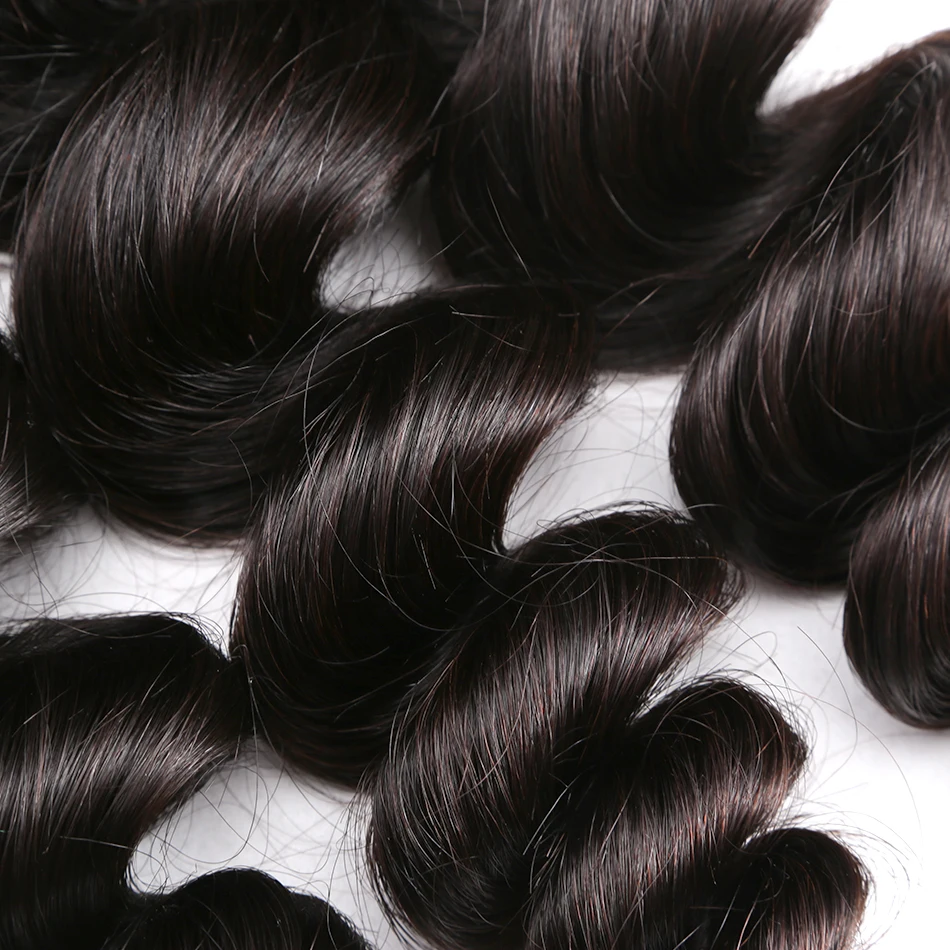 Prom Queen Loose Wave Virgin Human Hair 1 3 4 Bundles Malaysian