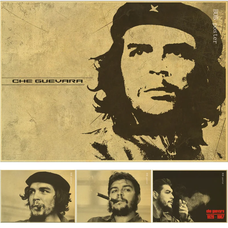 

Che Guevara Spiritual Leader Famous Historic Figures Vintage Posters Adornment Kraft Paper Posters Wall Stickers